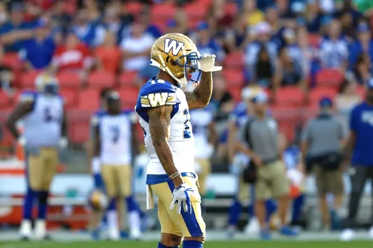 Canadian Football League – a player on the field