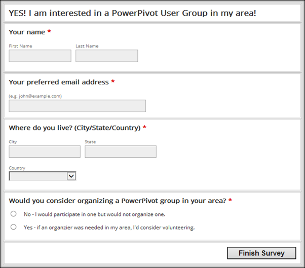 PowerPivot User Groups