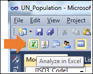 SSDT Analyze in Excel