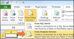 Excel Data from Analysis Services