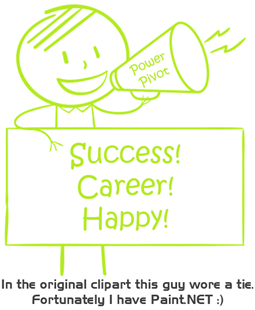 Power Pivot - Success, Career, and Happy