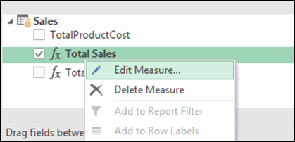 Once Again, We Can Edit Measures in the Field List in Excel 2016!