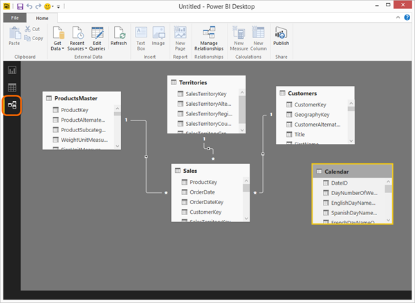 Power BI Desktop Also Has Relationships View, which is Diagram View Reincarnated