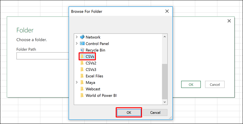 How to append multiple CSV files from a folder in Excel