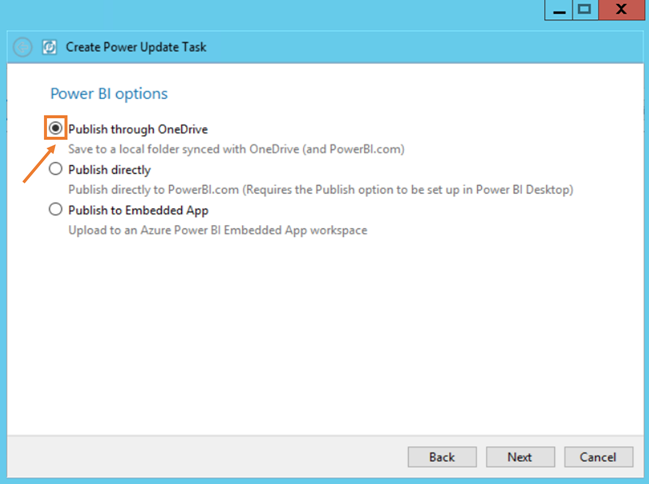 Power Update Publish through OneDrive PBI Desktop