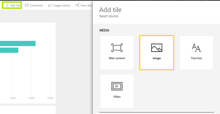 Visualizations in Power BI Dashboard 6 add binary image