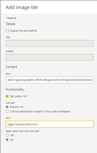 Visualizations in BI Dashboard 7 base64 link