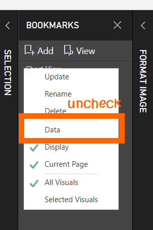 Uncheck Data