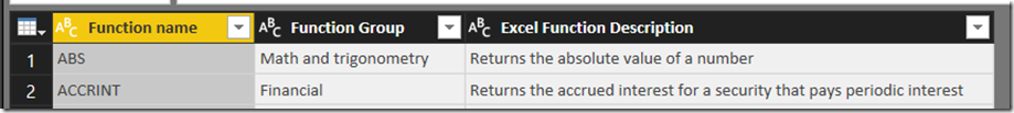 Excel Query