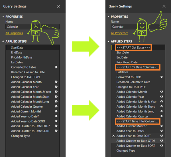 PQ M code Seperators Before And After