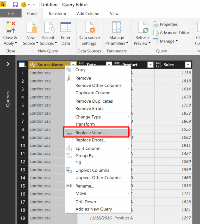 Import CSVs with Filenames from a Folder in Power BI