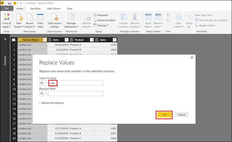 Import All Csv Files From A Folder With Their Filenames In Power Bi P3 Adaptive 4151