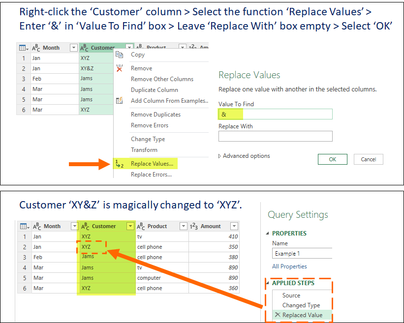 Replace Values