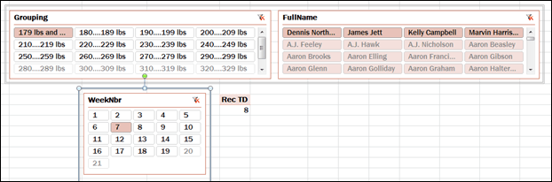 PowerPivot Slicers and Cross Filtering