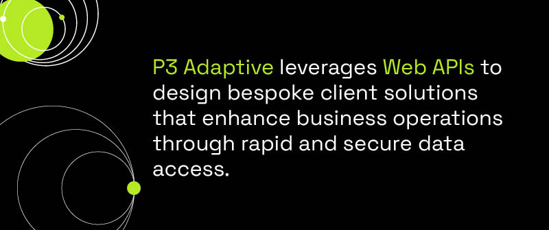 P3 Adaptive’s Innovative Use of Web API in Client Services