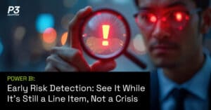 Early Risk Detection: See It While It's Still a Line Item, Not a Crisis