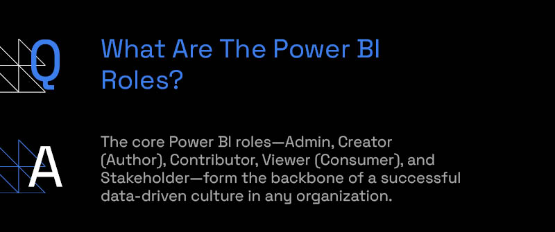 What Are The Power BI Roles
