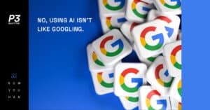 No, using AI isn't like googling.