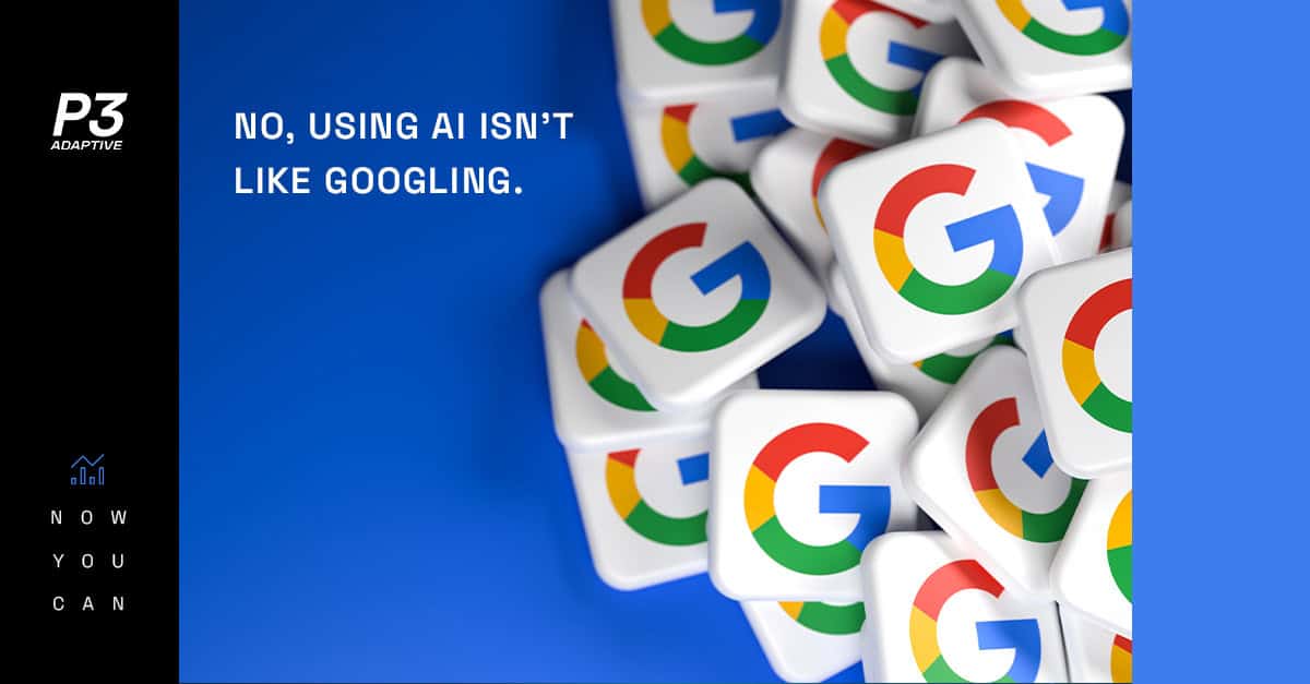 No, using AI isn't like googling.