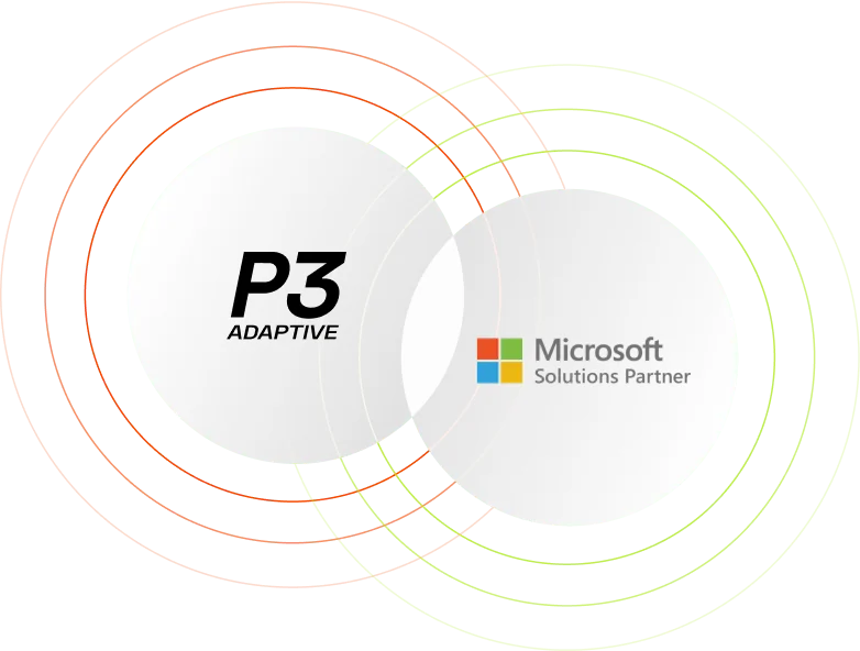 p3 and Microsoft logo representing the Microsoft partnership