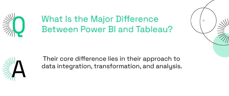 What Is the Major Difference Between Power BI and Tableau?