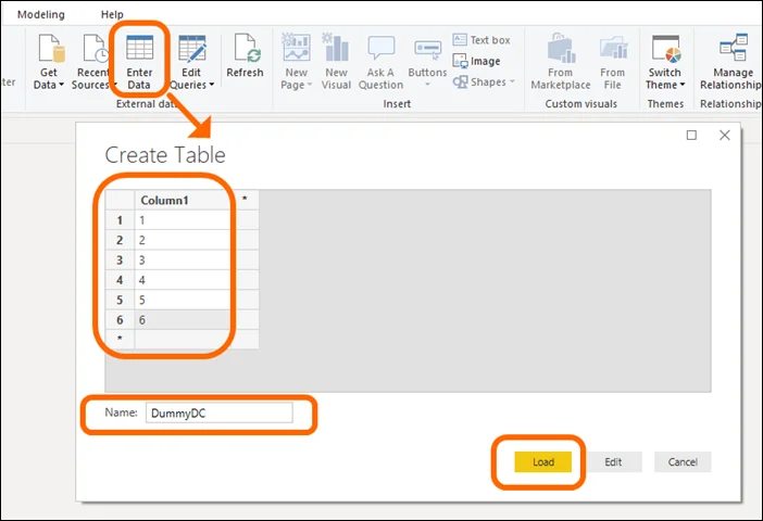 Power BI's Enter Data Button: Great for Disconnected Tables Like This