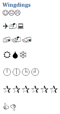 Wingdings Use in PowerPivot Slicers